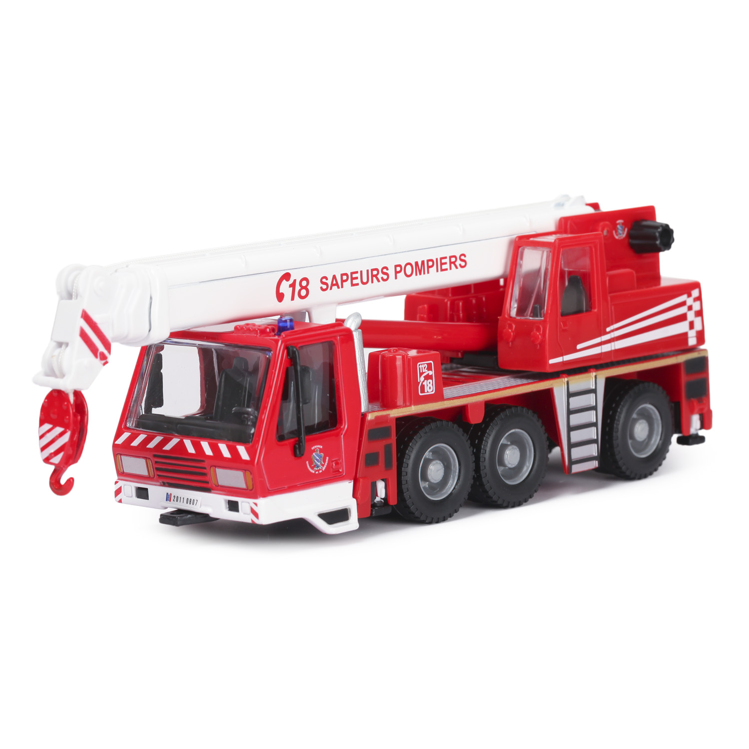 Кран BBurago 1:50 Emergency Красный 18-32010 купить по цене 299 ₽ в  интернет-магазине Детский мир