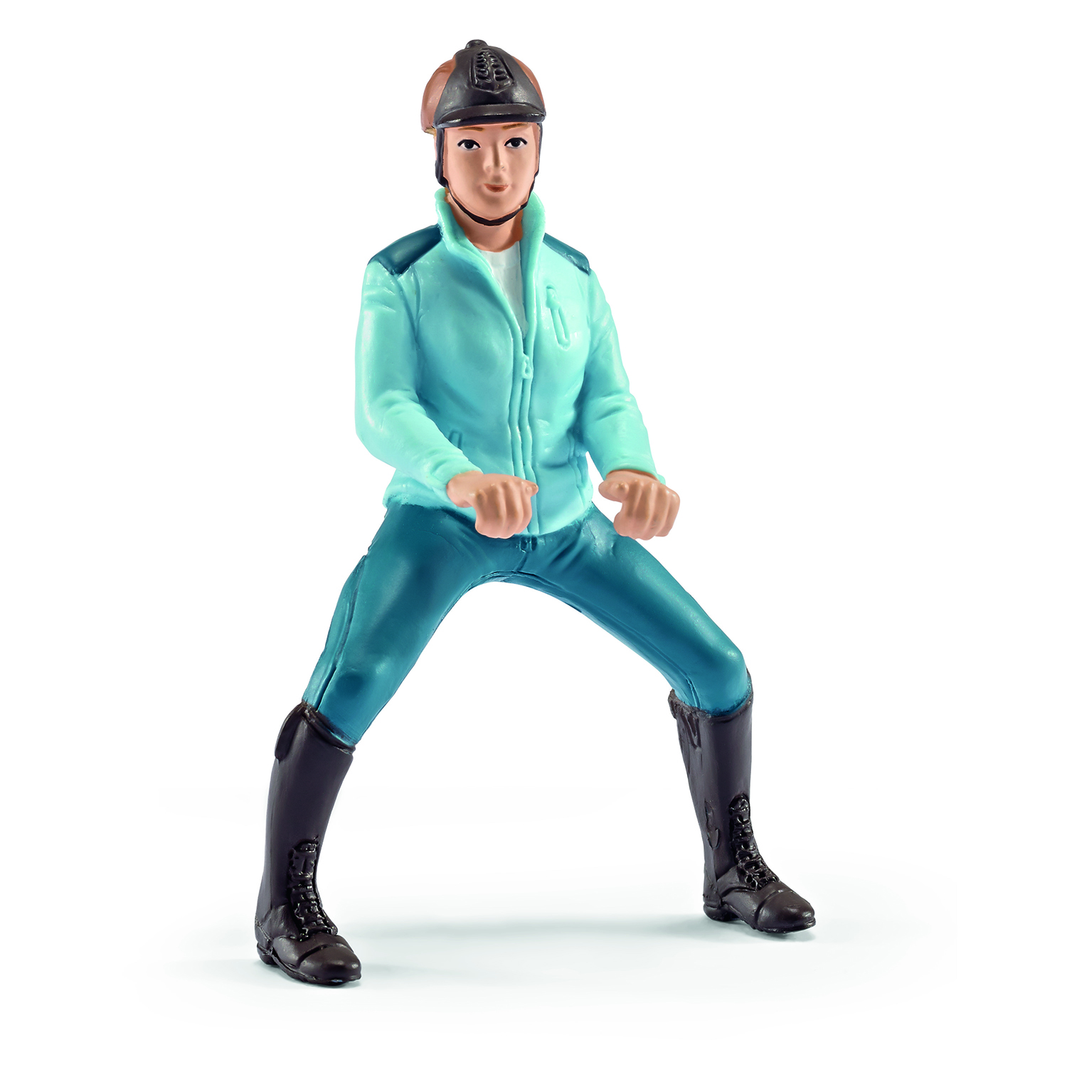 Фигурка SCHLEICH Наездница в голубом костюме 42163 - фото 1