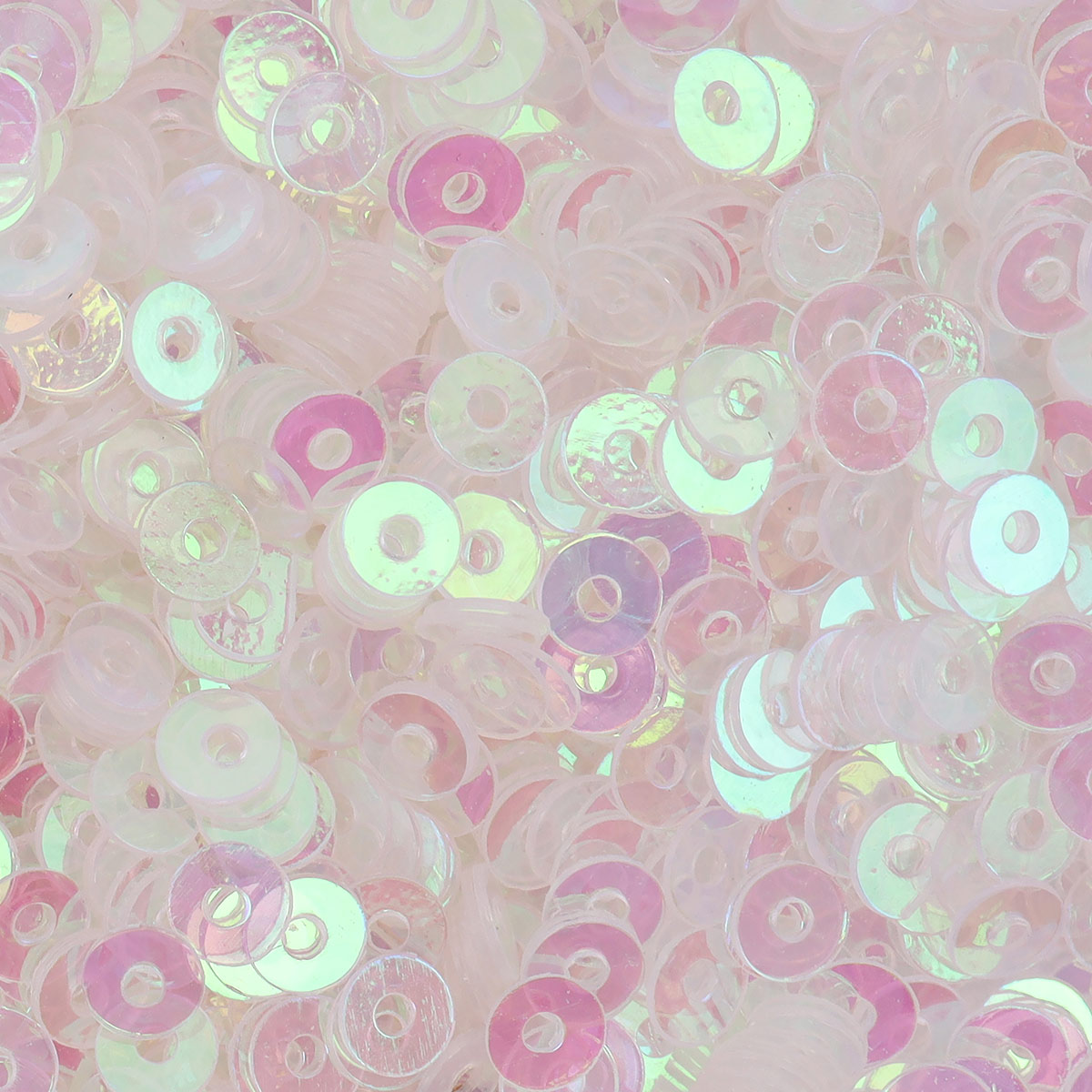 Пайетки Astra Craft плоские декоративные для творчества и рукоделия 3 мм 10 гр розовый прозрачный - фото 2