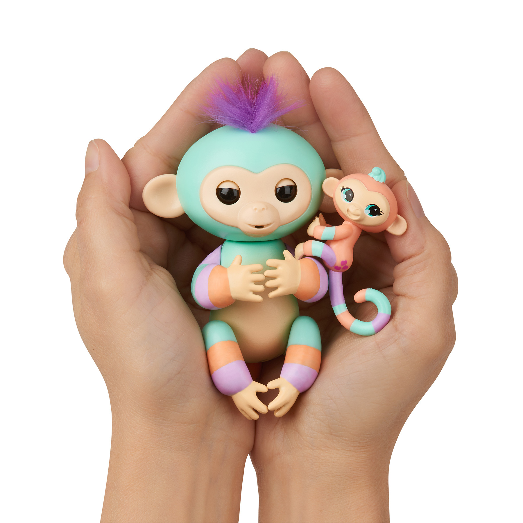 Игрушка Fingerlings Обезьянка Денни с малышом интерактивная 3544 - фото 5