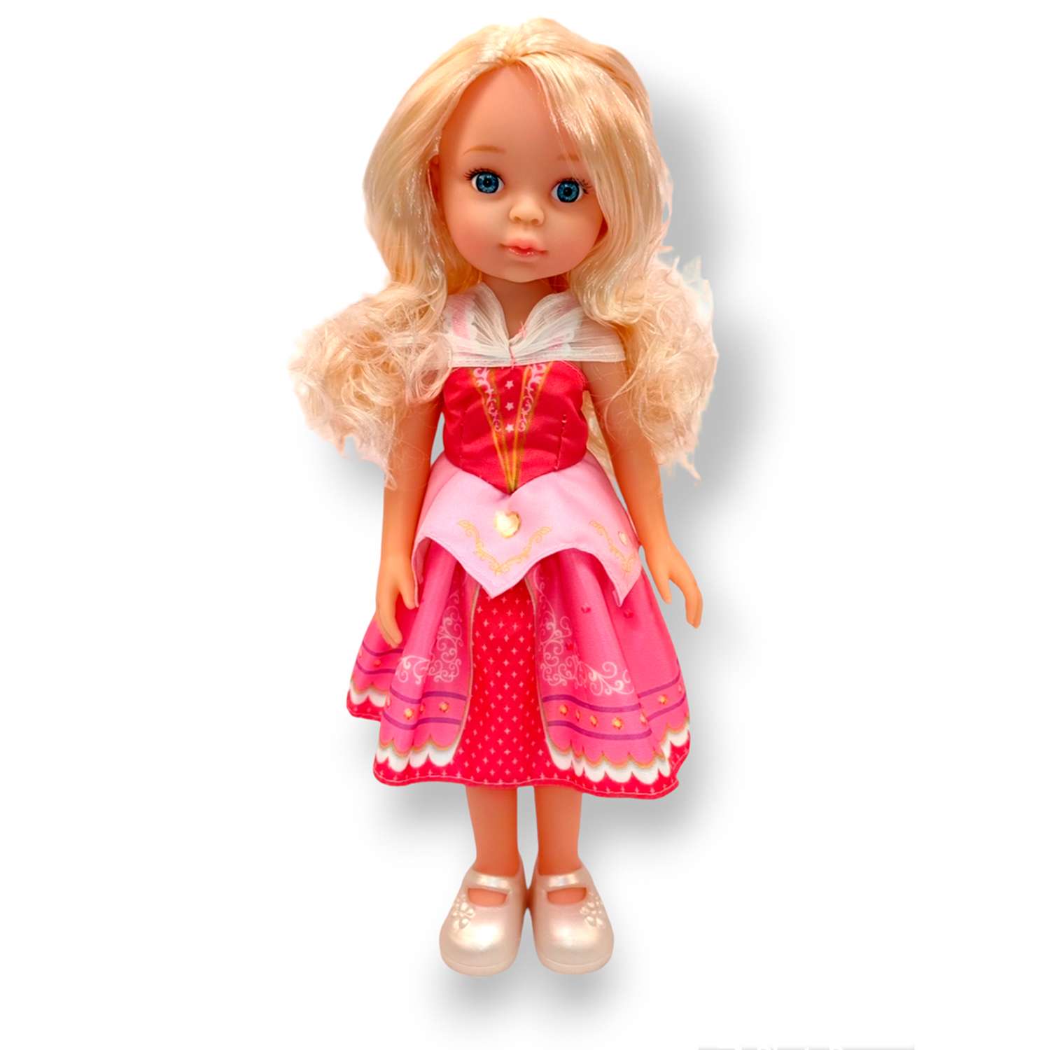Кукла Рапунцель SHARKTOYS в платье Розочка 32 см коллекция принцесс 22200013 - фото 1