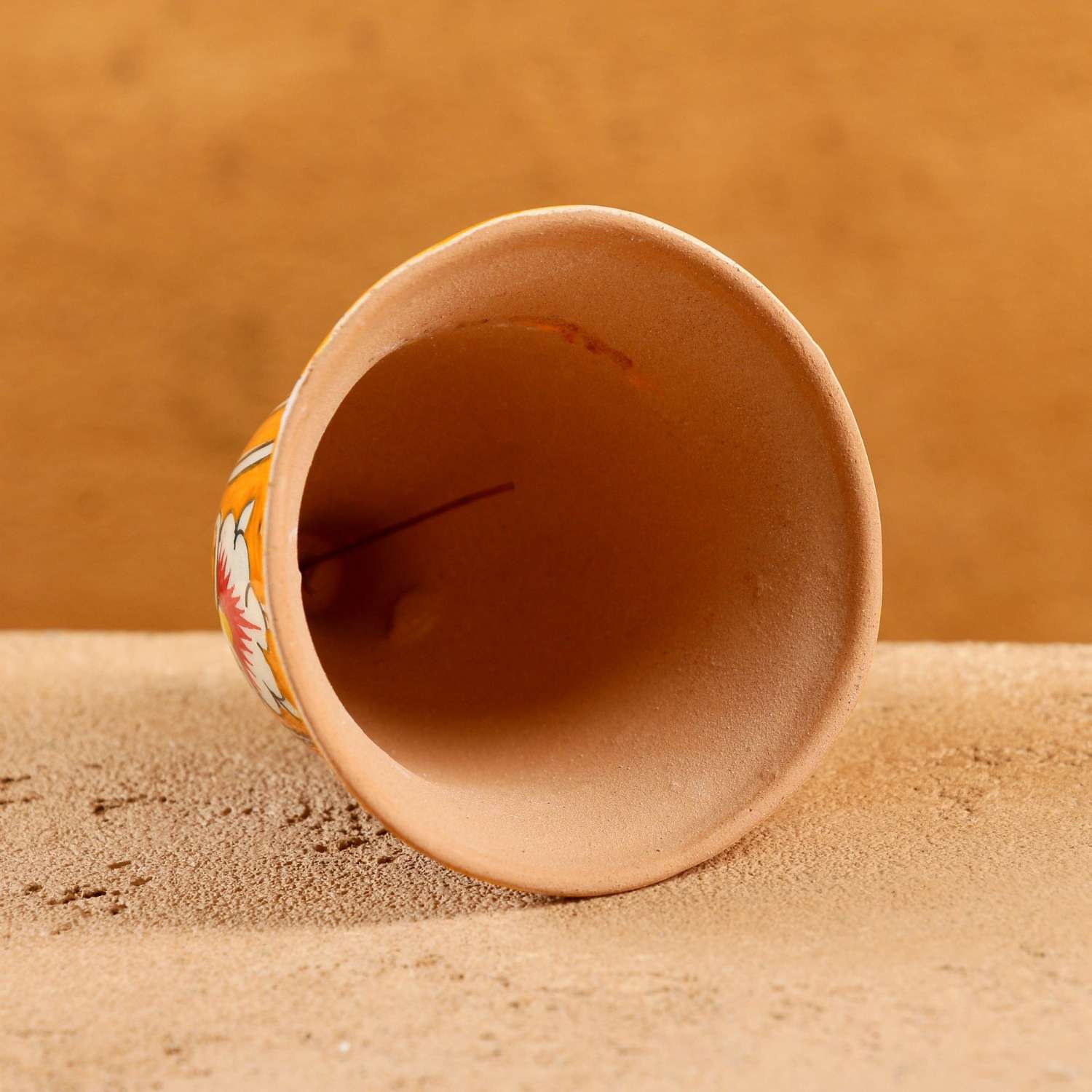 Игрушка ёлочная Sima-Land Риштанская керамика «Колокольчик« 7 см оранжевая - фото 3