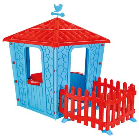 Домик с забором Pilsan голубой