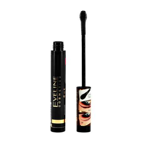 Тушь для бровей EVELINE Eyebrow corrector 5 в 1 тон темно-коричневый