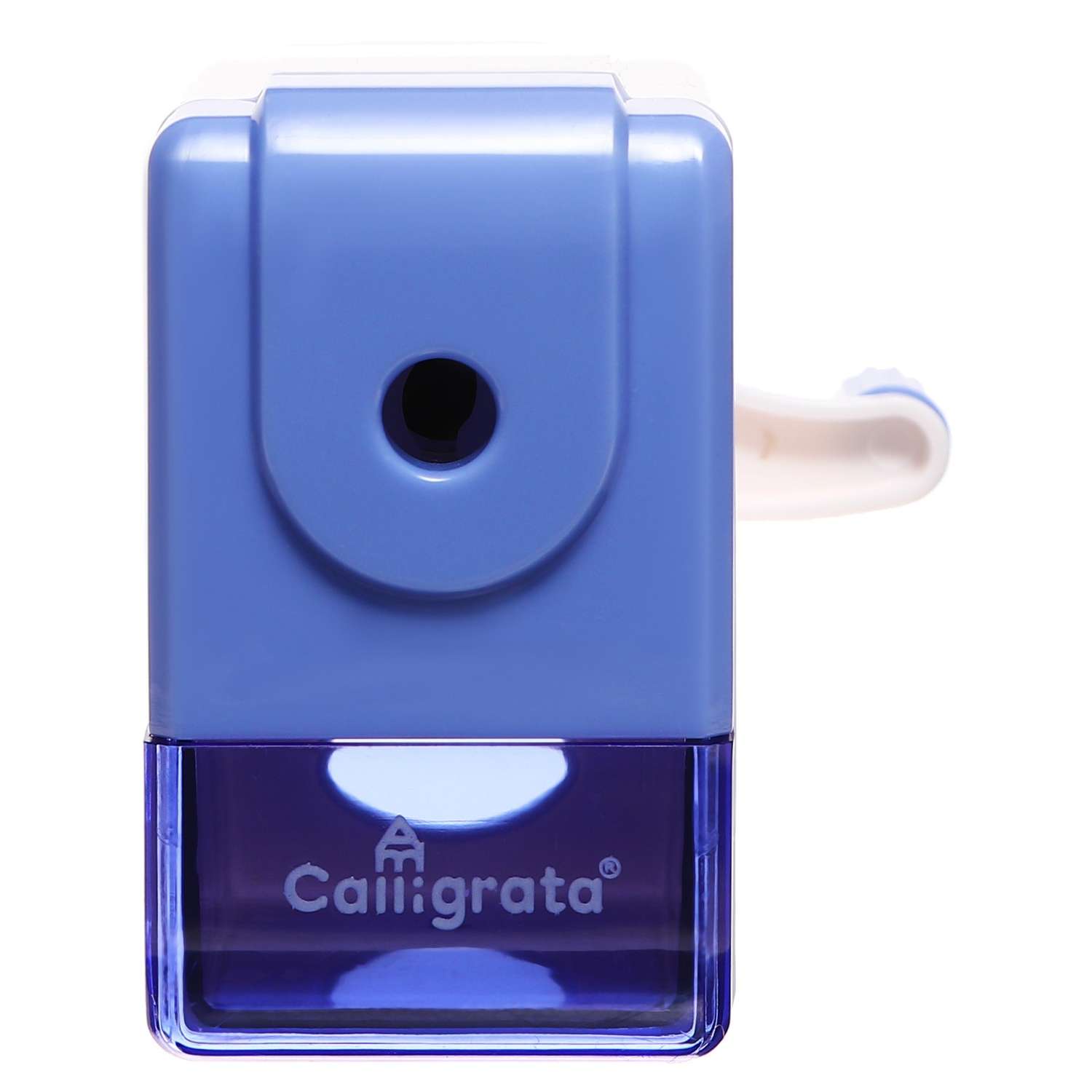 Точилка Calligrata механическая с контейнером Классика цвет голубой - фото 2