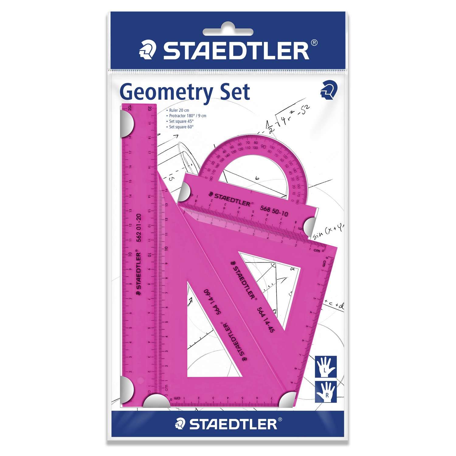 Геометрический набор Staedtler 4 предмета в ассортименте - фото 2
