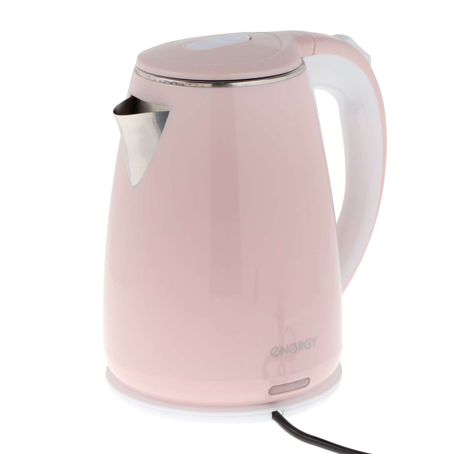 Чайник Energy электрический E-261 металл 1.8 л 2200 Вт розовый - фото 1