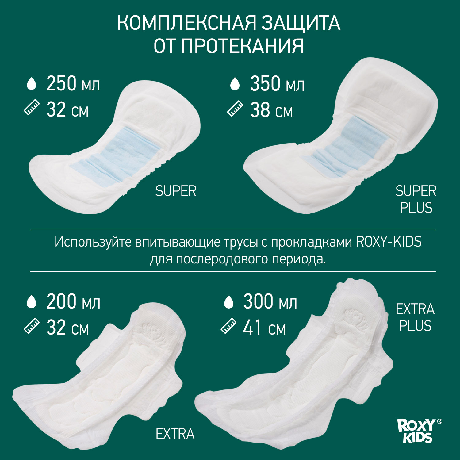 Трусы одноразовые ROXY-KIDS послеродовые стерильные M 5 шт. - фото 9