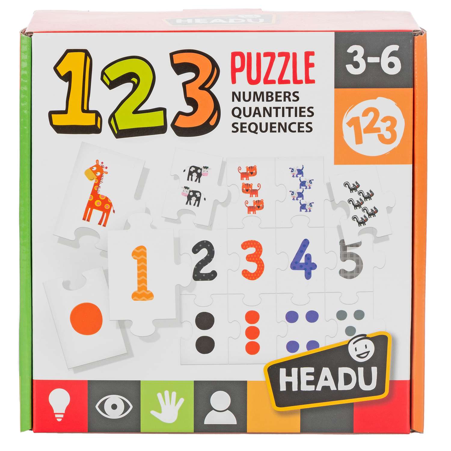 Игра настольная развививающая HEADU 1-2-3 Обучение счету для детей с 3 лет - фото 1