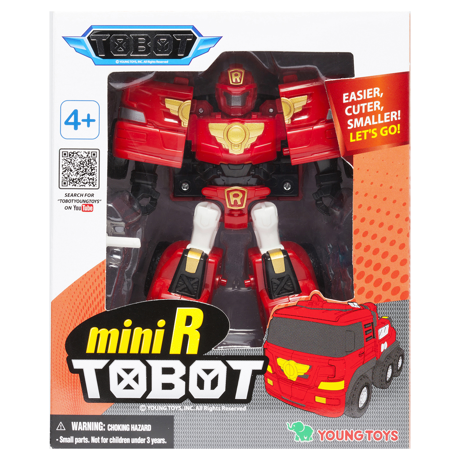 Игрушка Tobot Трансформер ТОБОТ мини R красный - фото 1