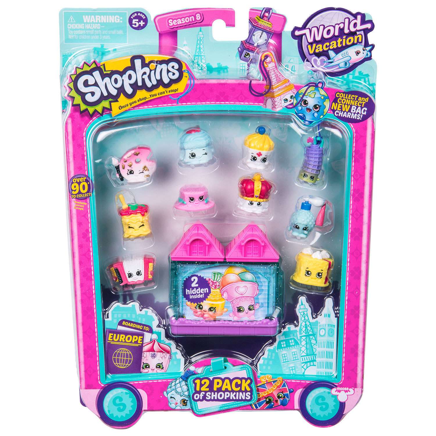 Набор фигурок Shopkins 12шт Европа в непрозрачной упаковке (Сюрприз) - фото 4