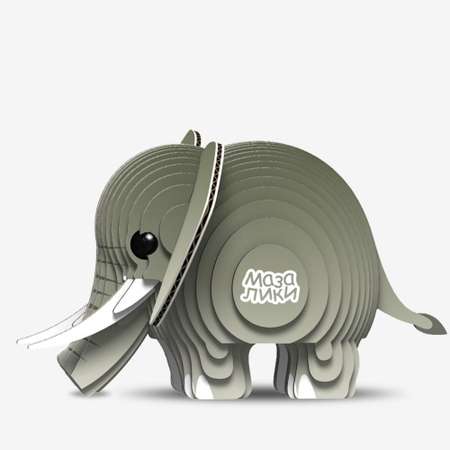 Сборная 3D игрушка-пазл Мазалики Слон