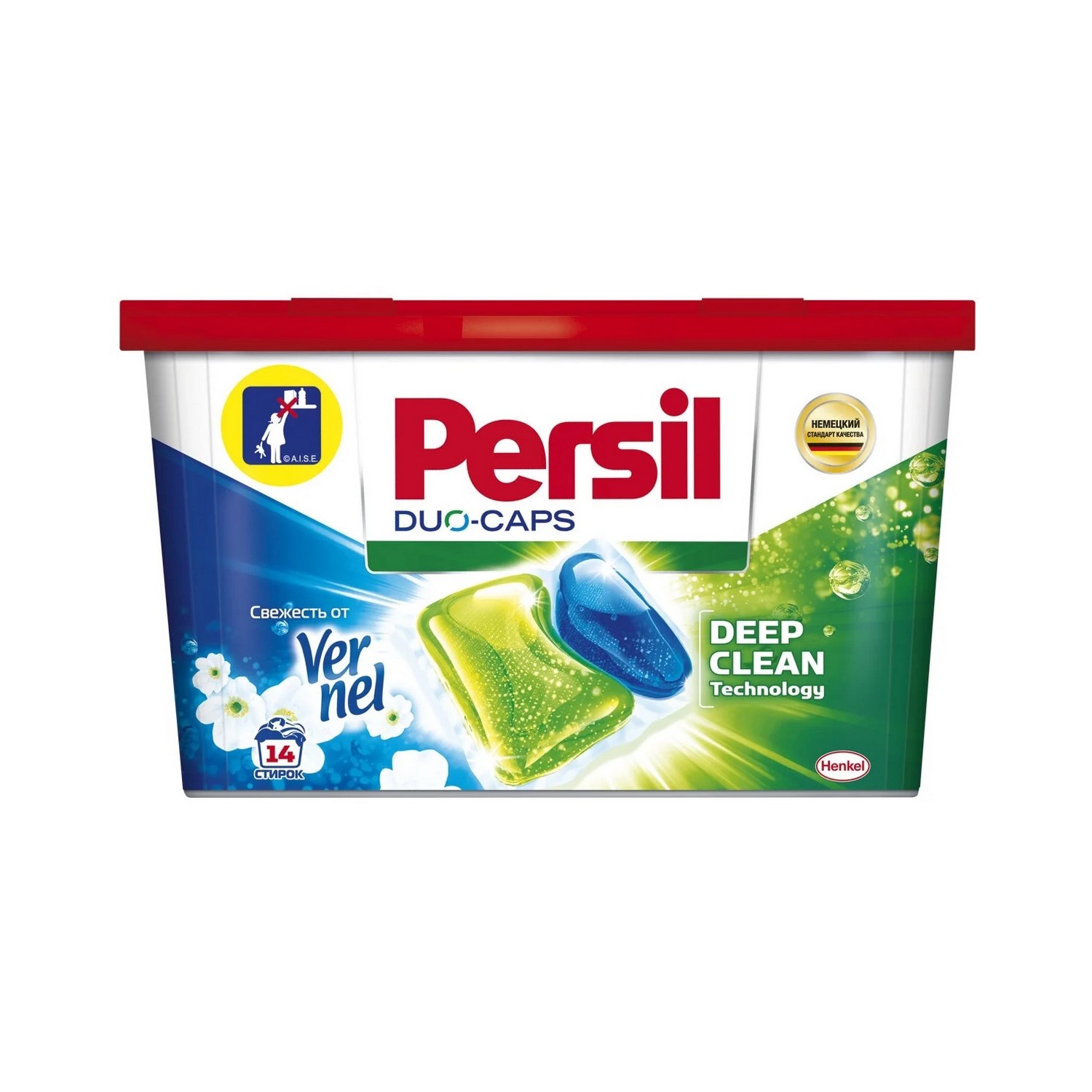 Капсулы для стирки Persil Expert Duo-Caps Свежесть от Vernel 14 шт - фото 1