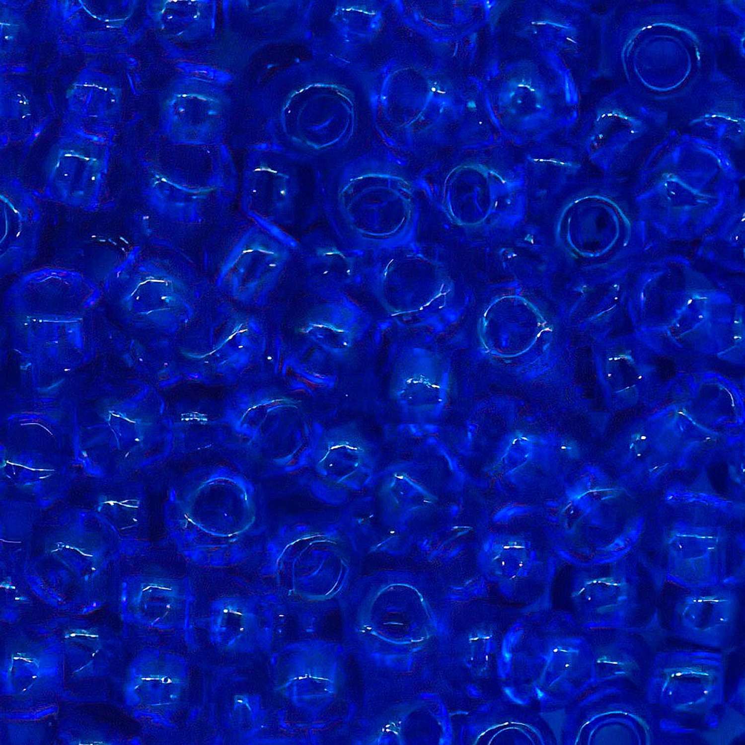 Бисер Preciosa чешский прозрачный 10/0 20 гр Прециоза 30080 синий - фото 3