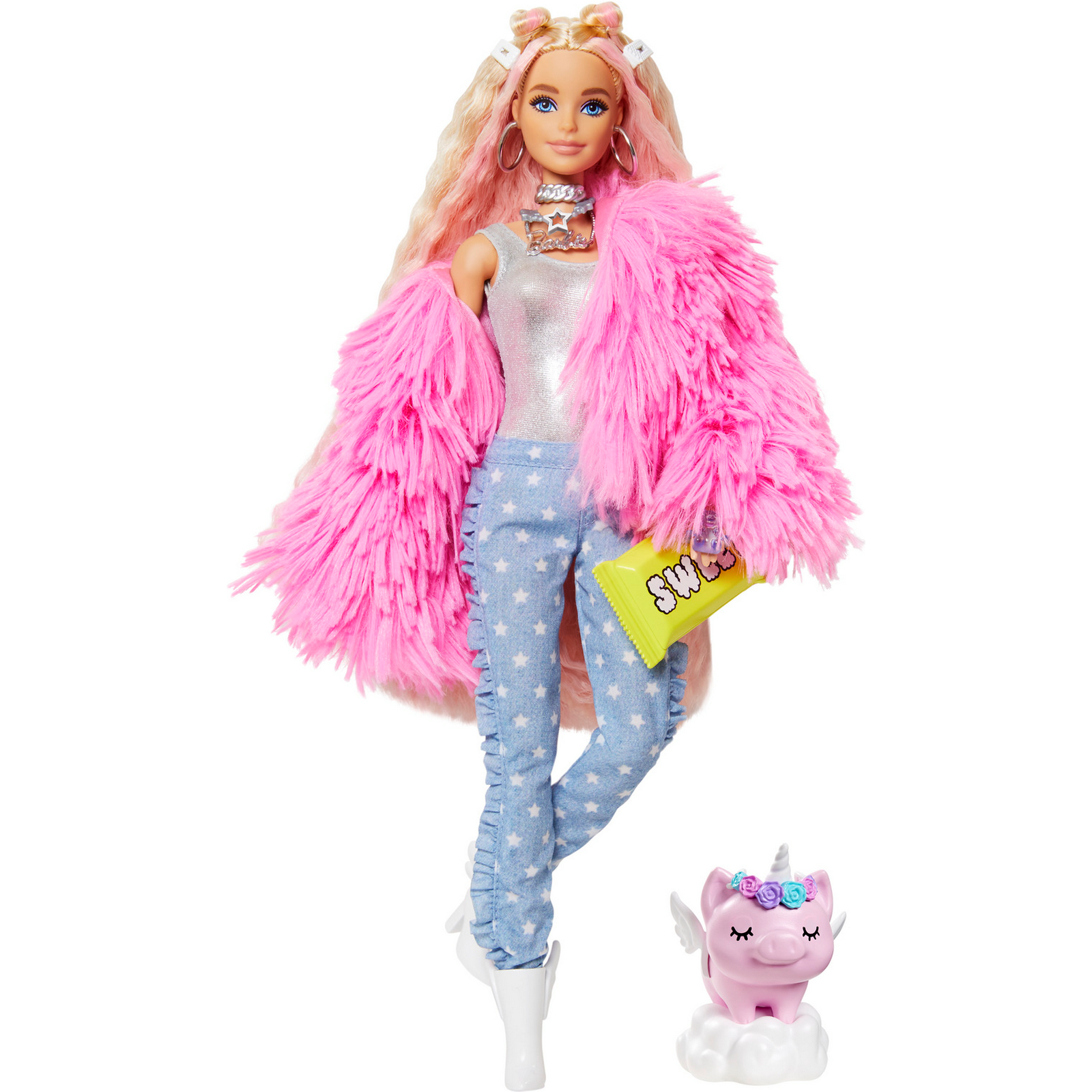 Кукла Barbie Экстра в розовой куртке GRN28 купить по цене 2999 ₽ в  интернет-магазине Детский мир