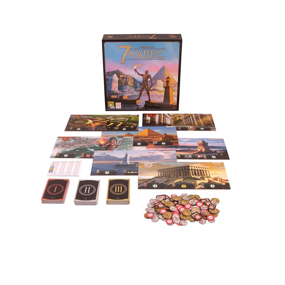 Настольная игра Стиль жизни 7 чудес 7 Wonders - фото 3