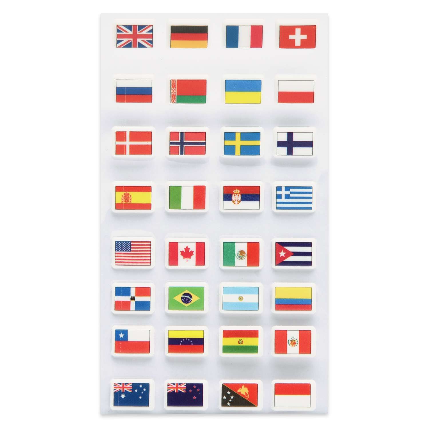 Наклейка декоративная зефирная Липляндия Флаги - фото 1