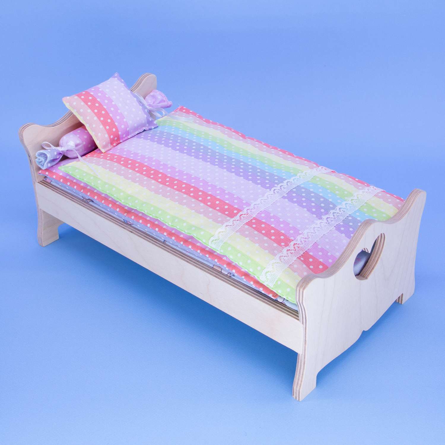 Комлпект постельного белья Модница для куклы 29 см 2002 разноцветный 2002разноцветный - фото 11
