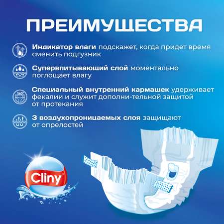 Подгузники для кошек и собак Cliny XS 2-4кг 11шт