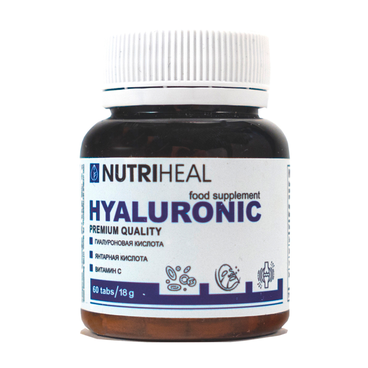 Комплексная пищевая добавка Nutriheal Hyaluronic tabs 60таблеток - фото 1