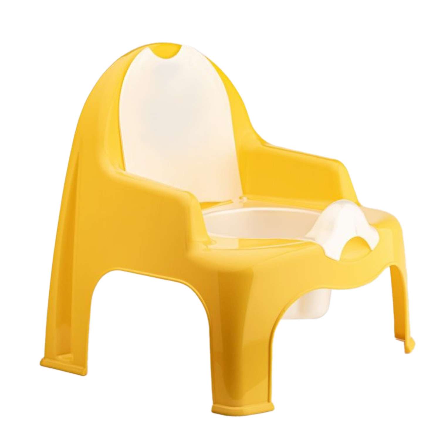 Горшок детский elfplast стульчик желтый - фото 3
