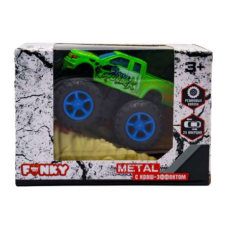 Машинка Funky Toys Пикап с синими колесами Зеленая FT8485-6