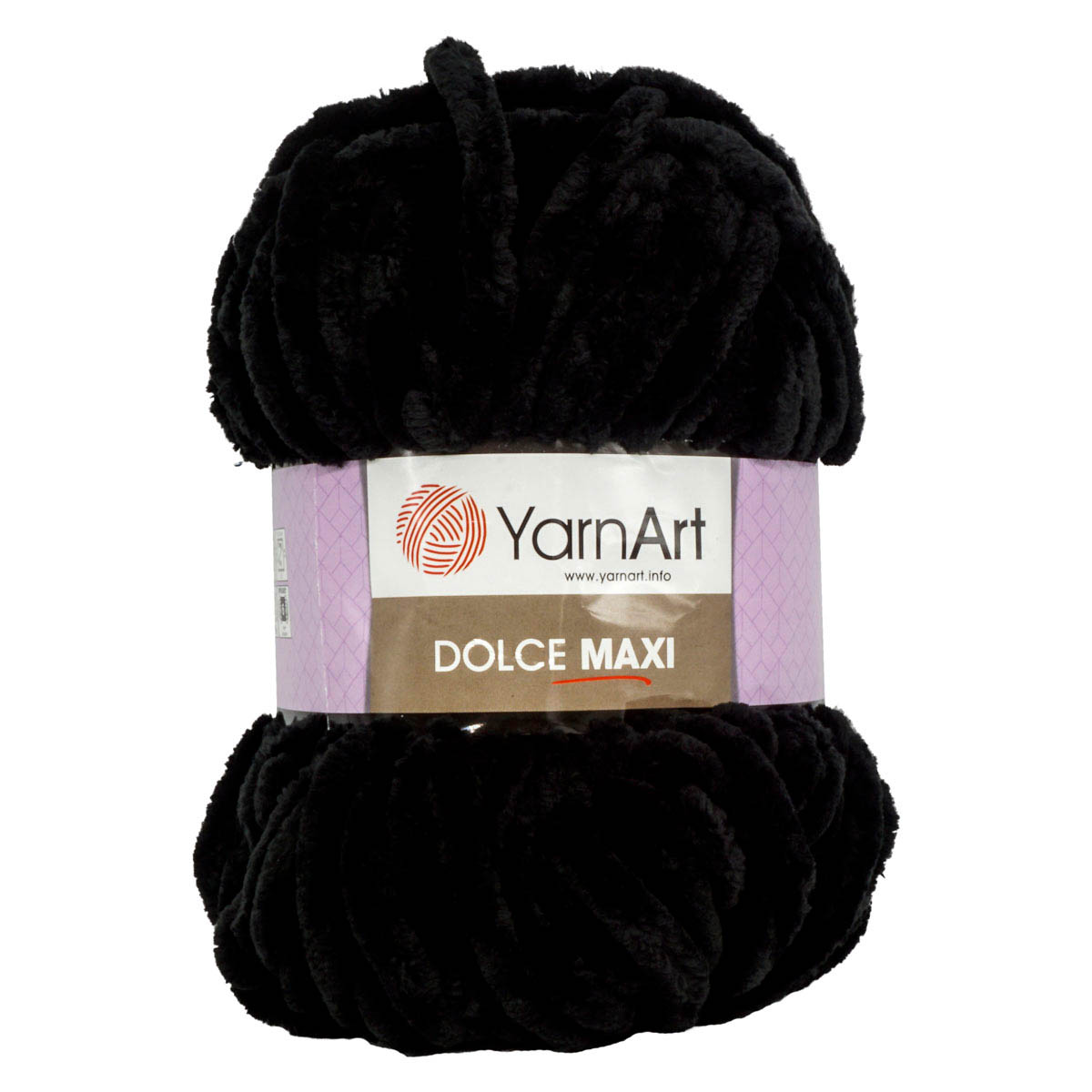 Пряжа для вязания YarnArt Dolce Maxi 200 гр 70 м микрополиэстер объемная мягкая 2 мотка 742 черный - фото 6