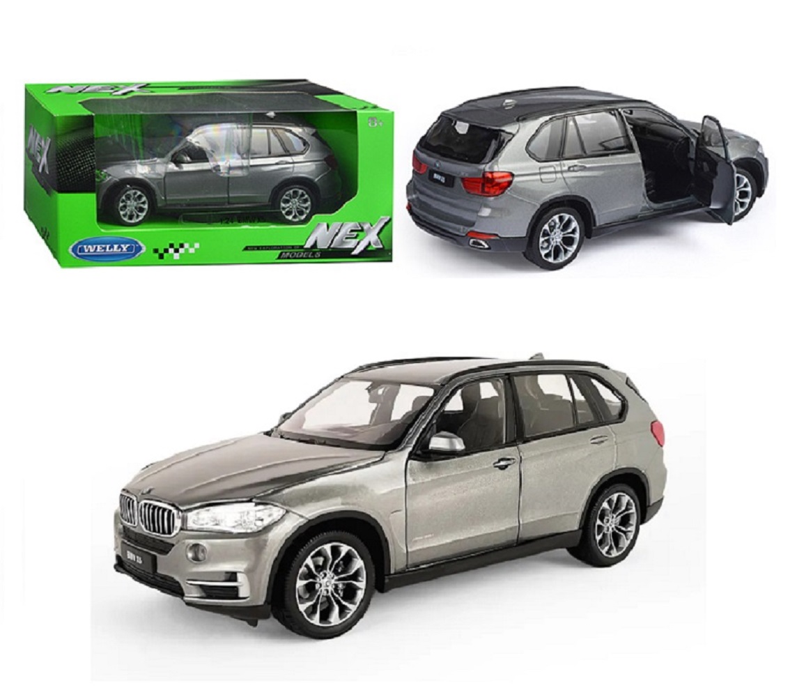 Автомобиль Welly BMW BMW X5 1:24 серый 24052W - фото 1