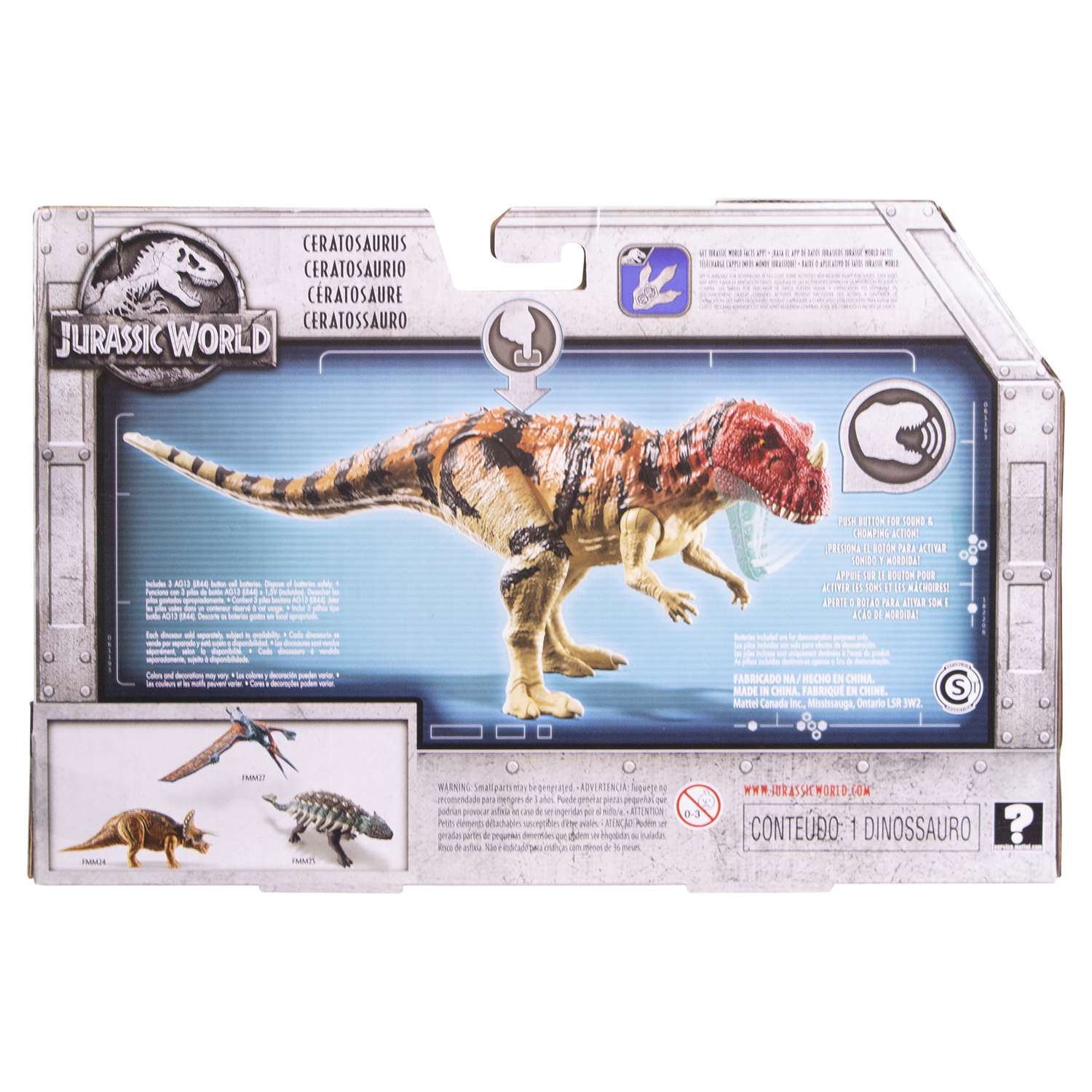 Динозавр Jurassic World Цератозавр FMM29 - фото 3