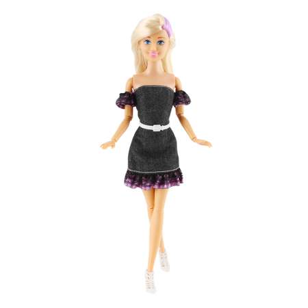 Кукла Demi Star в черном платье с ремнем 616056D