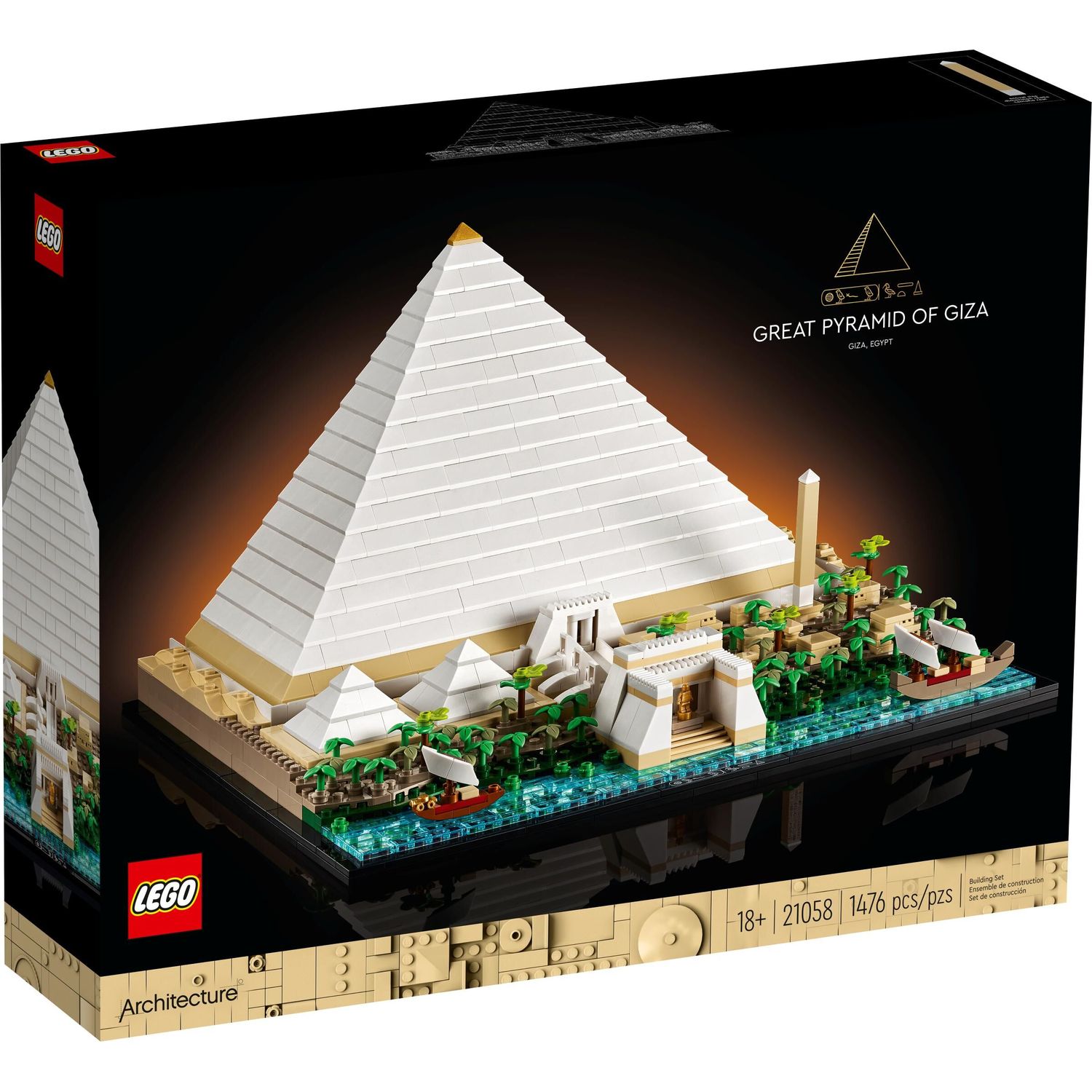 Конструктор LEGO Architecture Пирамида Хеопса 21058 купить по цене 12999 ₽  в интернет-магазине Детский мир