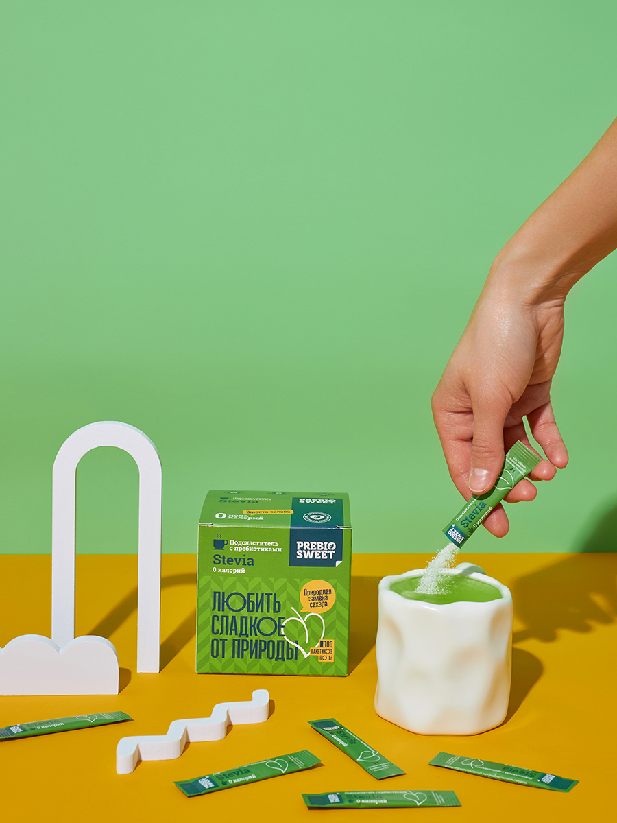 Сахарозаменитель Пребиосвит Стевия (Prebiosweet Stevia) 1г 1000 шт - фото 4