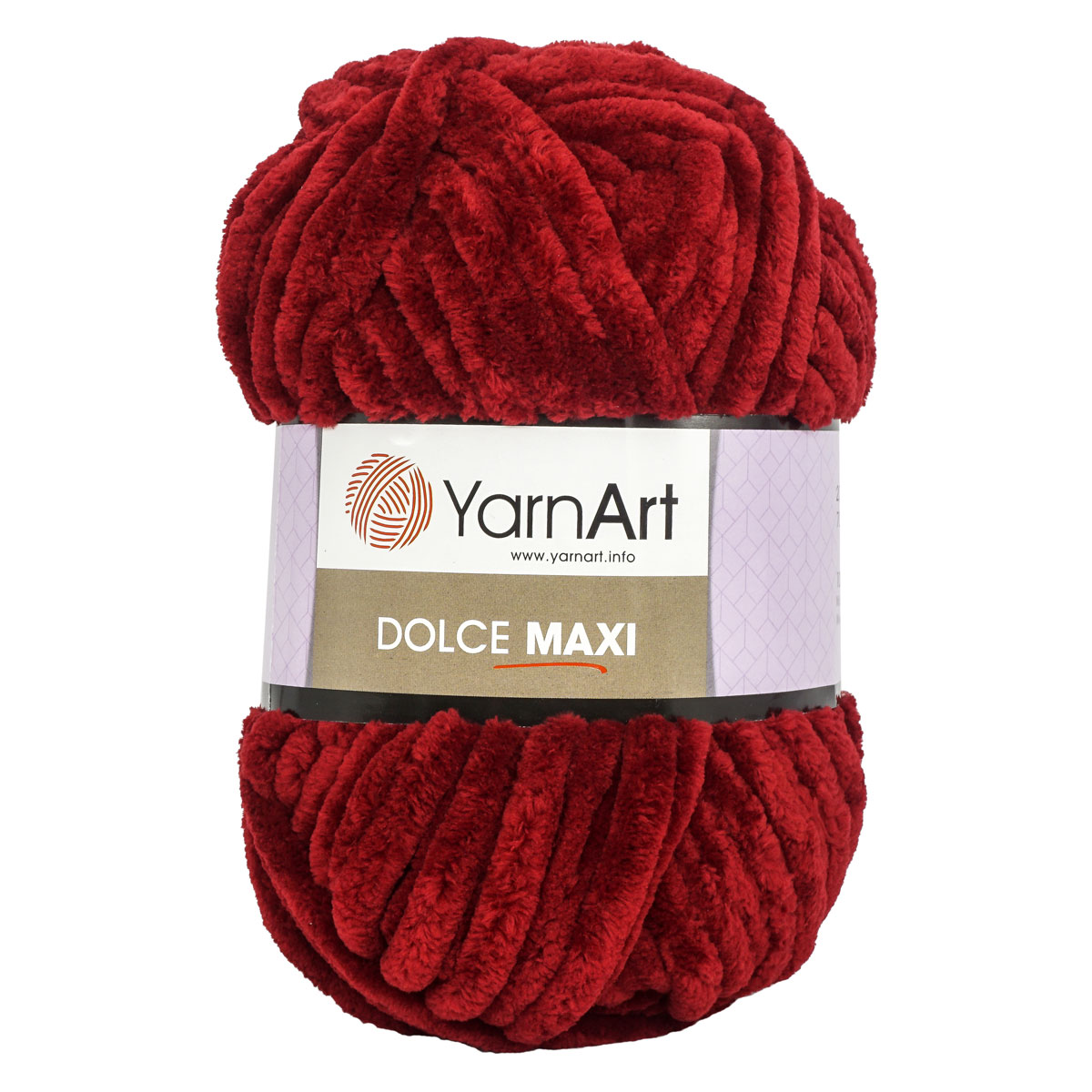 Пряжа для вязания YarnArt Dolce Maxi 200 гр 70 м микрополиэстер объемная мягкая 2 мотка 752 бордо - фото 6