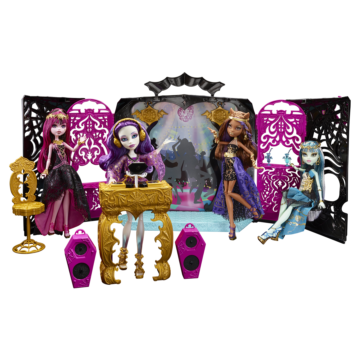 Игровой набор Monster High 13 Желаний. Монстростическая вечеринка + кукла  купить по цене 999 ₽ в интернет-магазине Детский мир