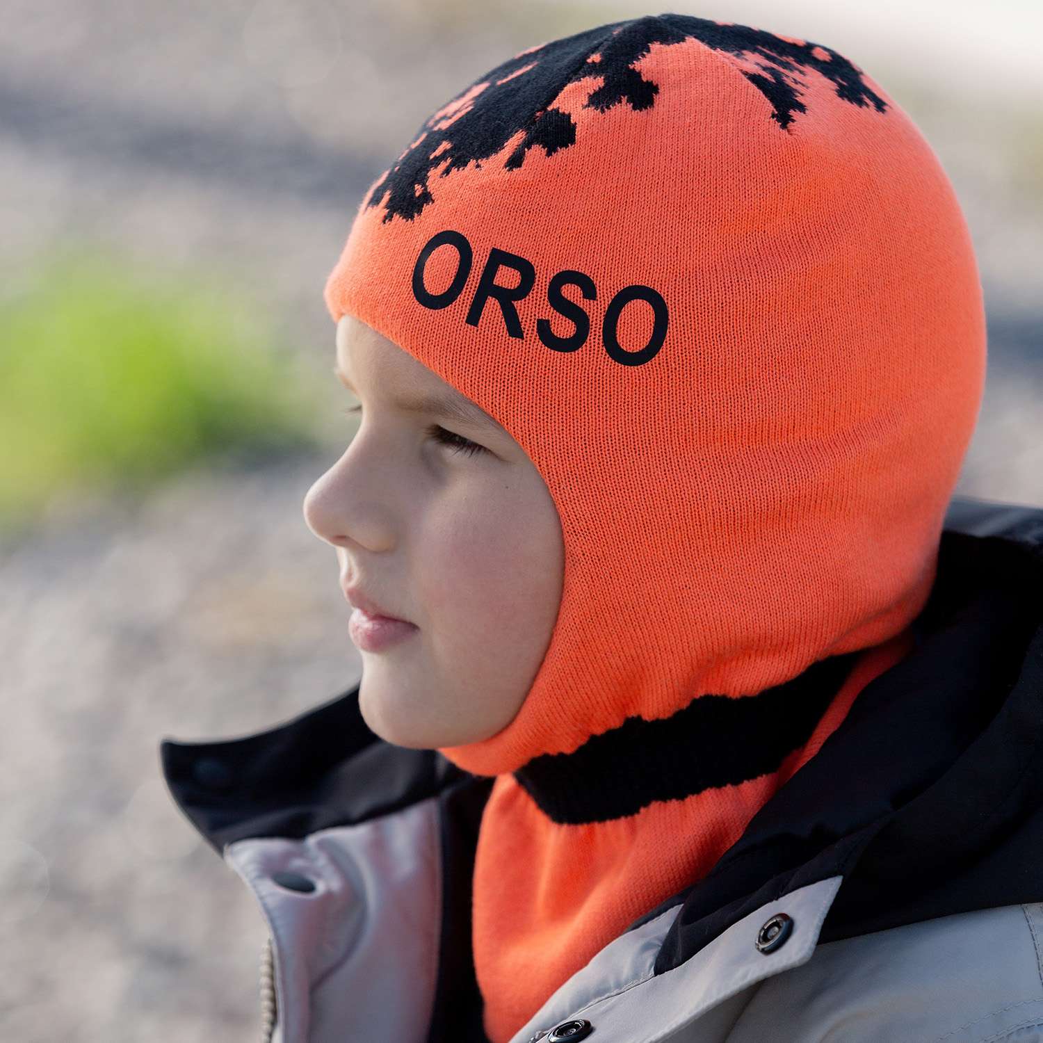 Шлем Orso Bianco 01566-22_оранжевый неон/черный - фото 3