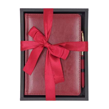 Набор подарочный Bruno Visconti Sidney Nebraska бордовый А5 145х205 мм ежедневник и ручка
