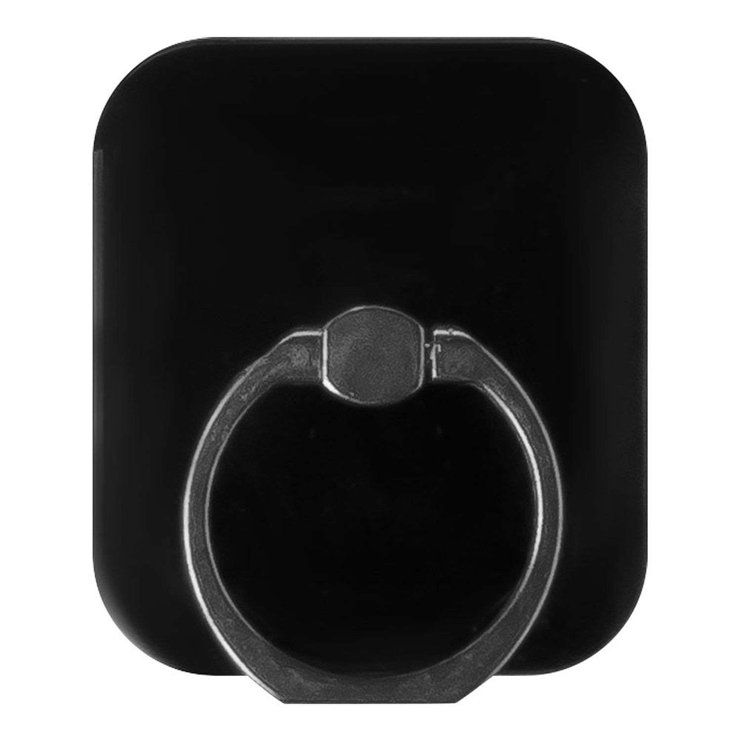 Кольцо держатель для смартфона Diin Стальное на прямоугольном черном основании - фото 1