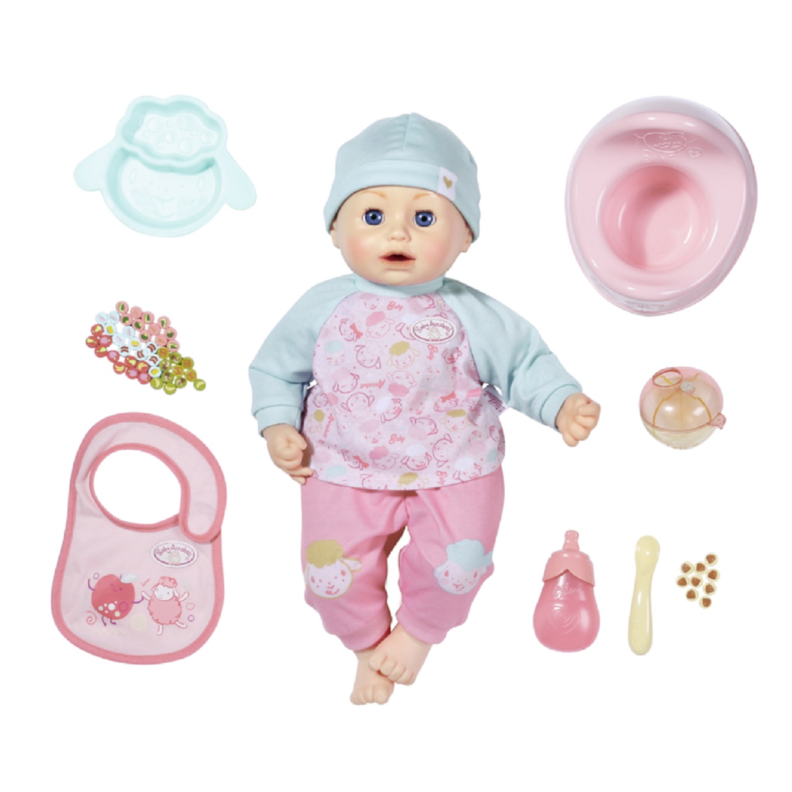 Кукла Zapf Creation Baby Annabell многофункциональная Время обеда 43 см 702-987 - фото 1