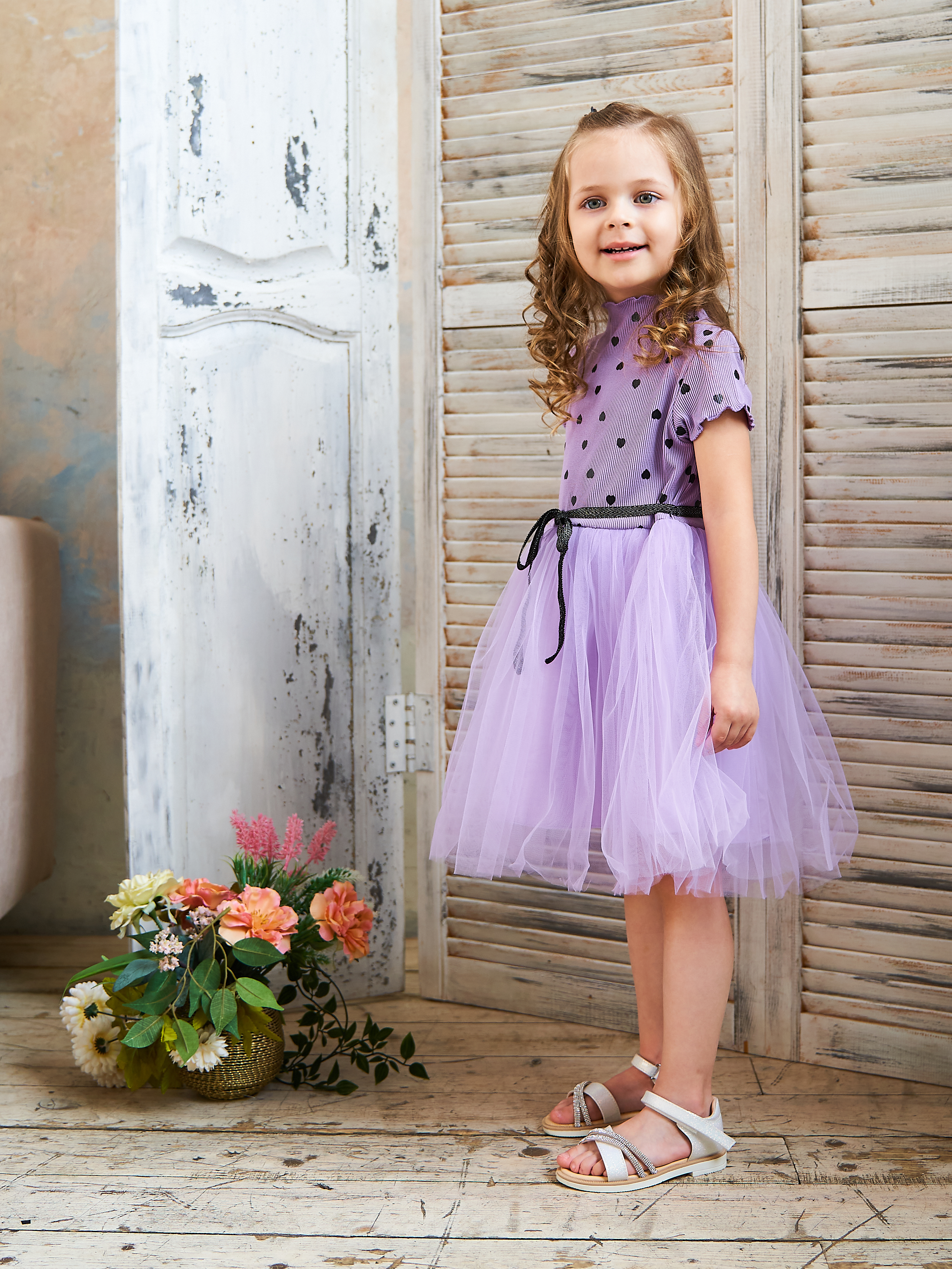 Платье Mil Art kids 1902201521DRESS-PURPLE - фото 4