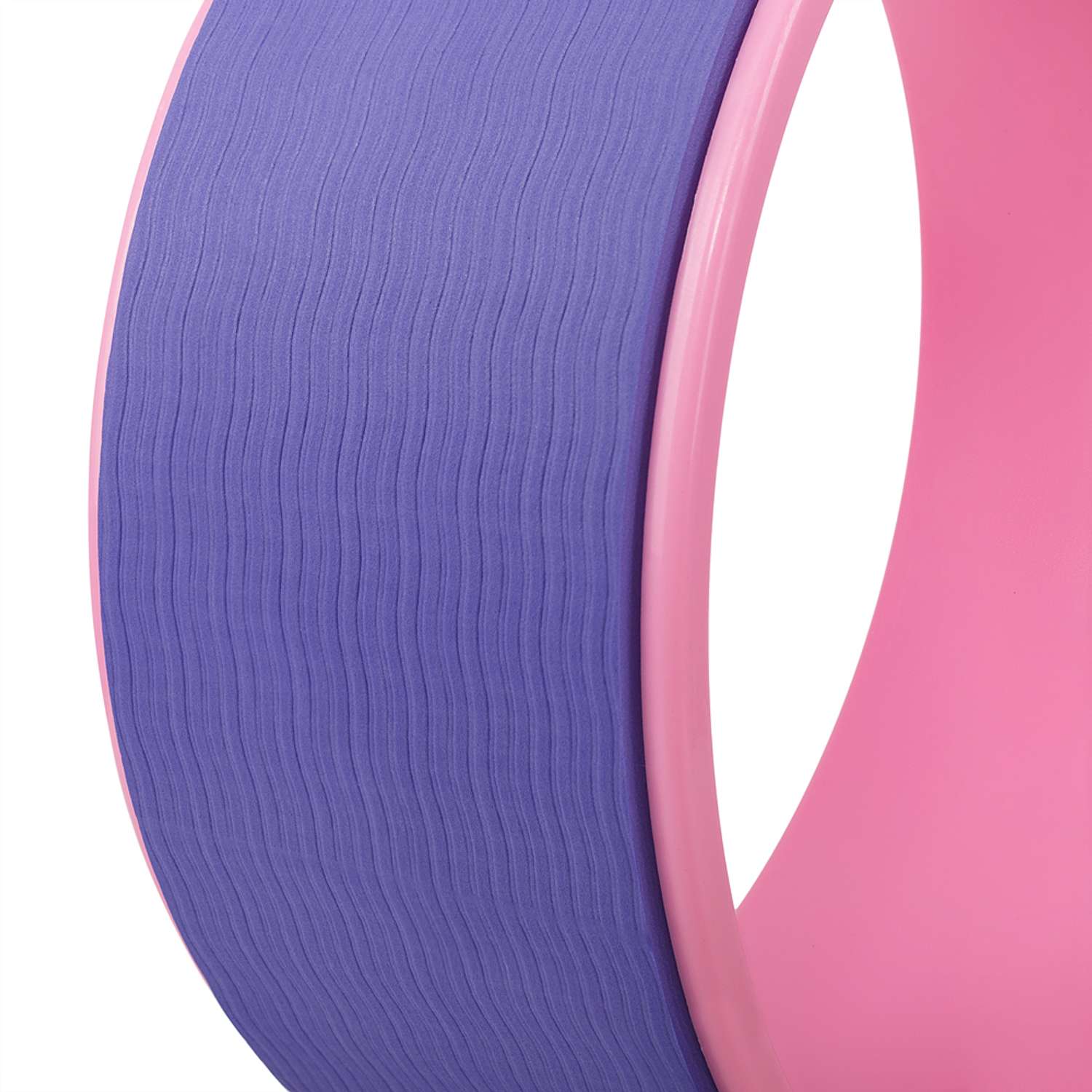 Колесо для йоги STRONG BODY фитнеса и пилатес 30 см х 12 см фиолетово-розовое - фото 5