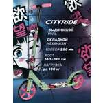 Самокат двухколесный складной CITYRIDE 200/200