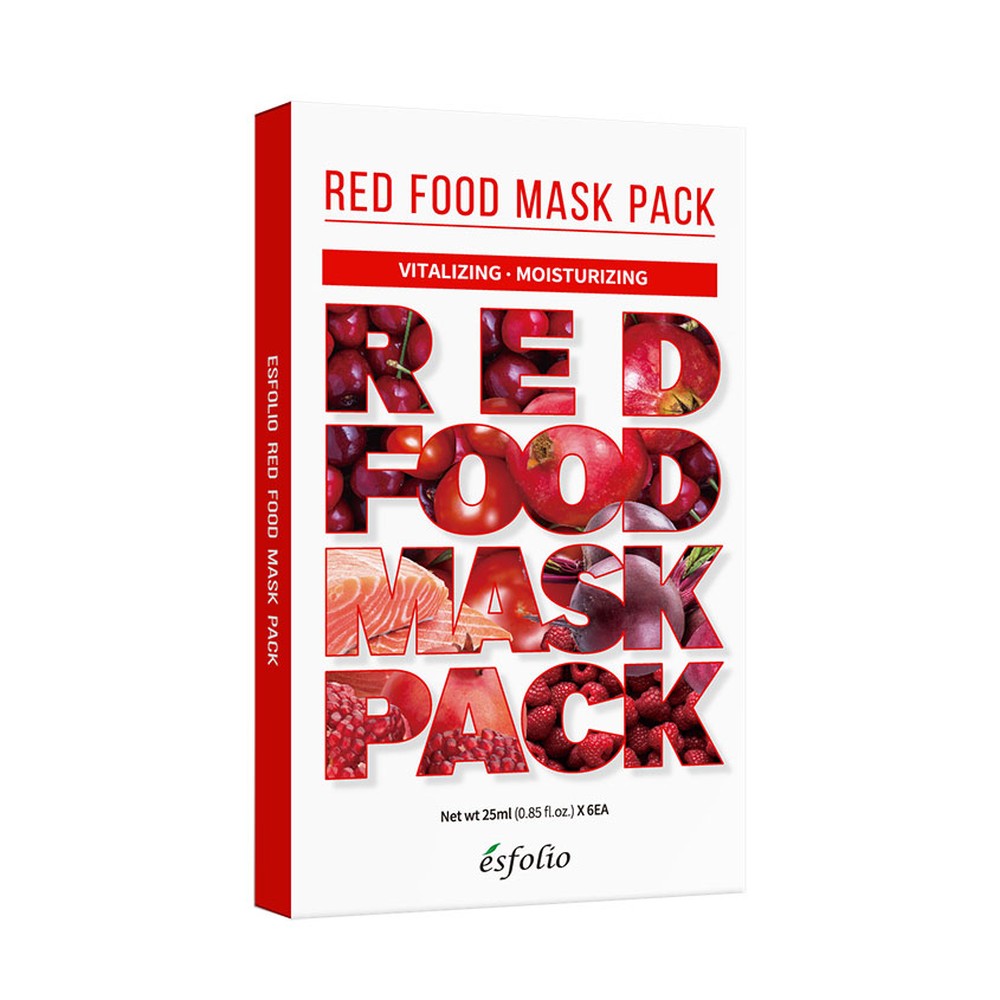 Набор масок для лица Esfolio Red food 6 шт. - фото 4