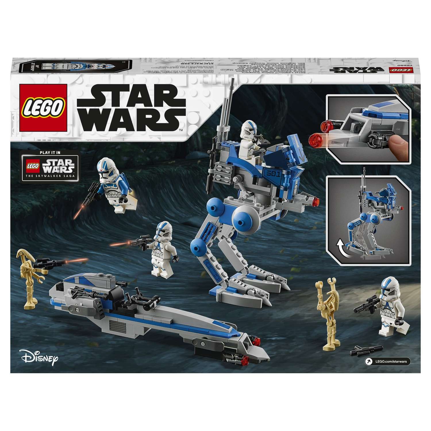 Конструктор LEGO Star Wars Клоны-пехотинцы 501легиона 75280 - фото 3