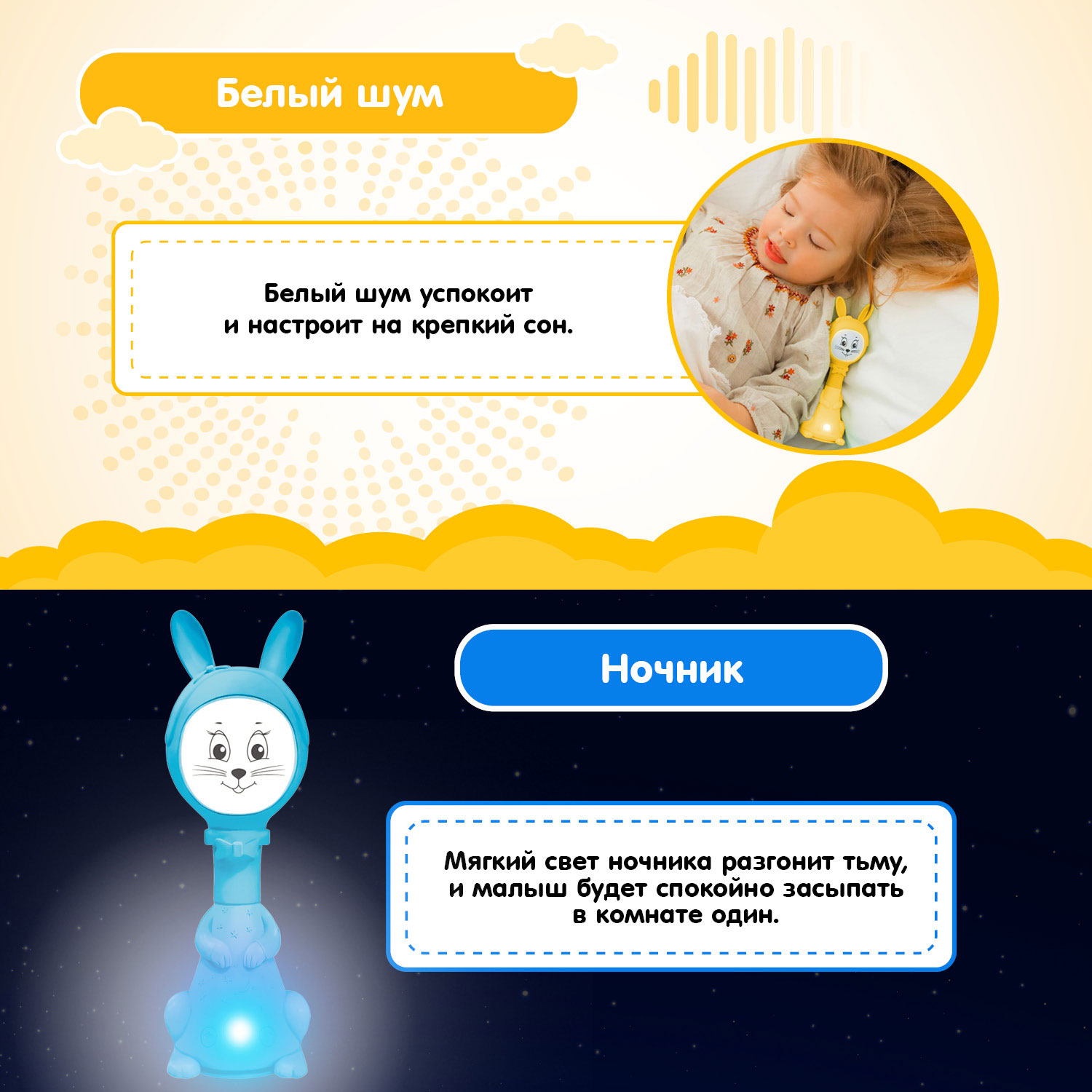 Набор из двух Зайчиков Няня BertToys 10 режимов - фото 4