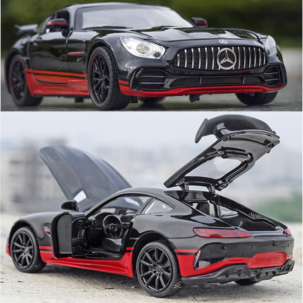 Коллекционная машинка WiMI металлическая инерционная черная Mercedes-Benz AMG GT C 1470322211 - фото 5