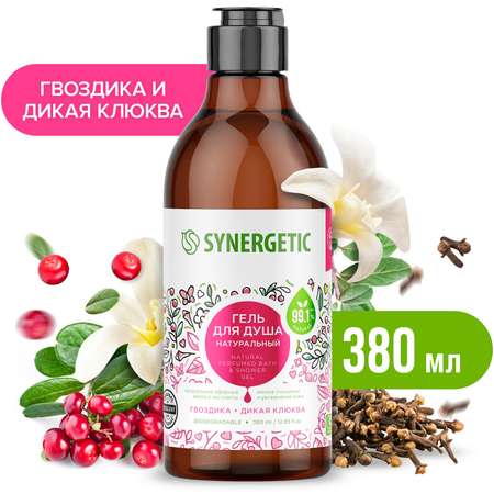 Гель для душа Synergetic Гвоздика-Дикая клюква 0.38л