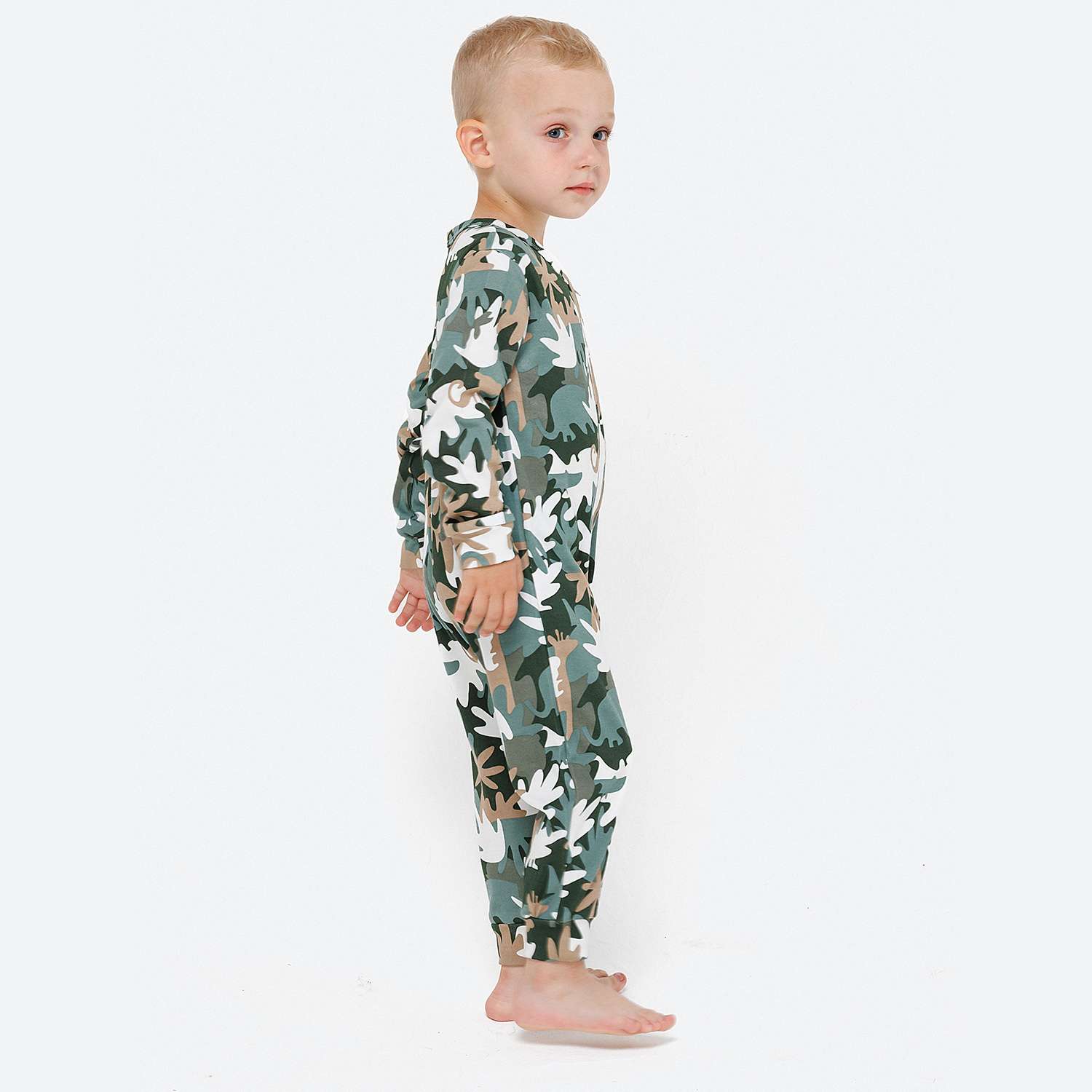 Пижама-комбинезон VEDDI 150-521и-19/хаки камуфляж - фото 5