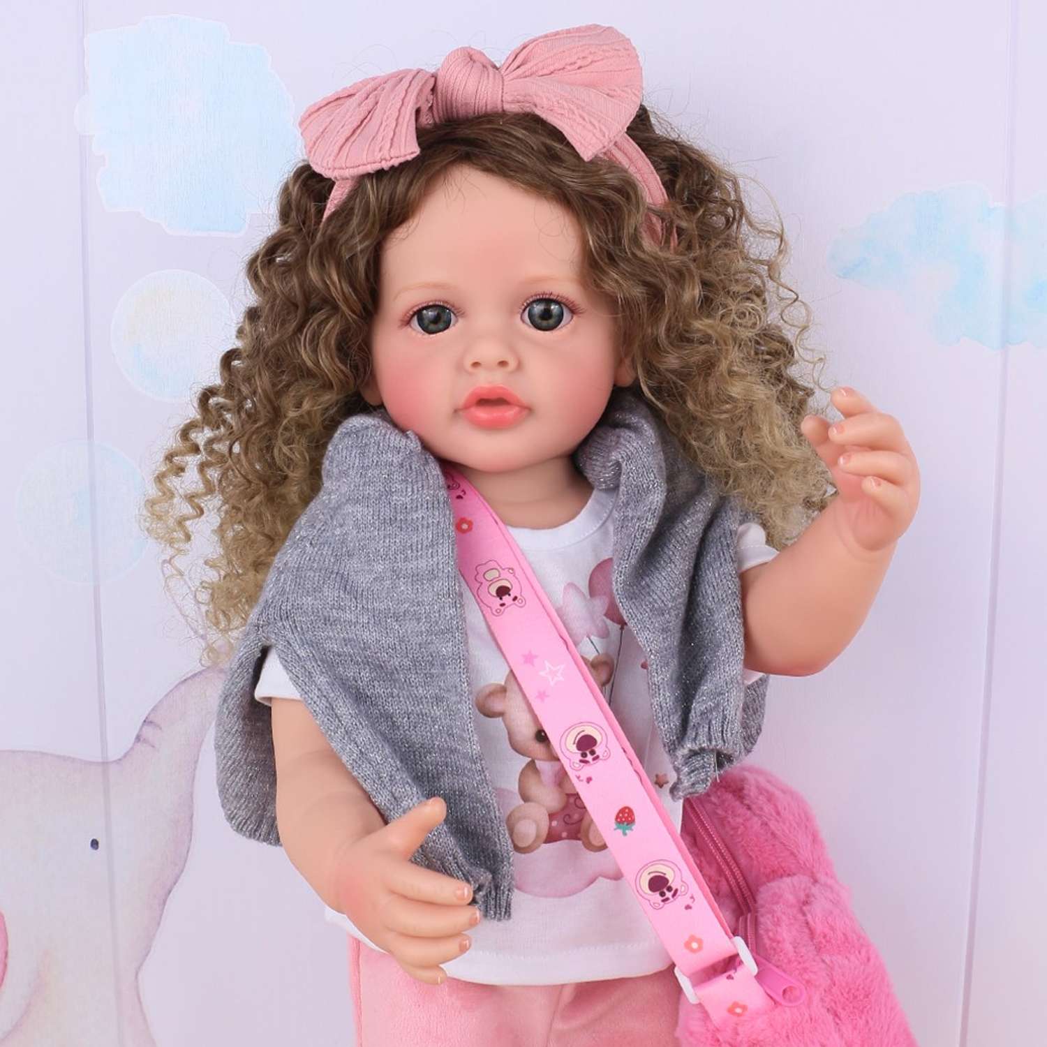 Кукла Реборн QA BABY Маргарита большая пупс набор игрушки для девочки 55 см 5552 - фото 14