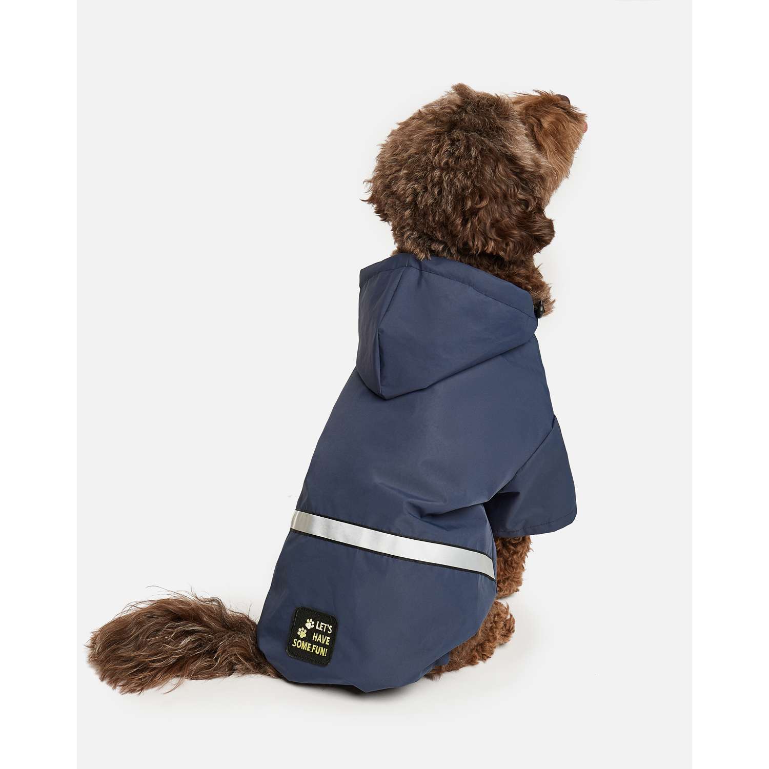 Куртка-дождевик для собак Зоозавр тёмно-синяя 65 - фото 7