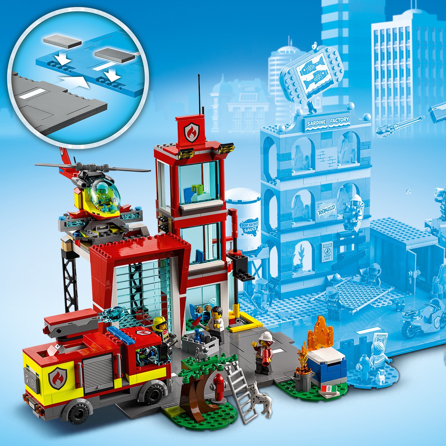 Конструктор LEGO City Fire Пожарная часть 60320 купить по цене 5899 ₽ в  интернет-магазине Детский мир